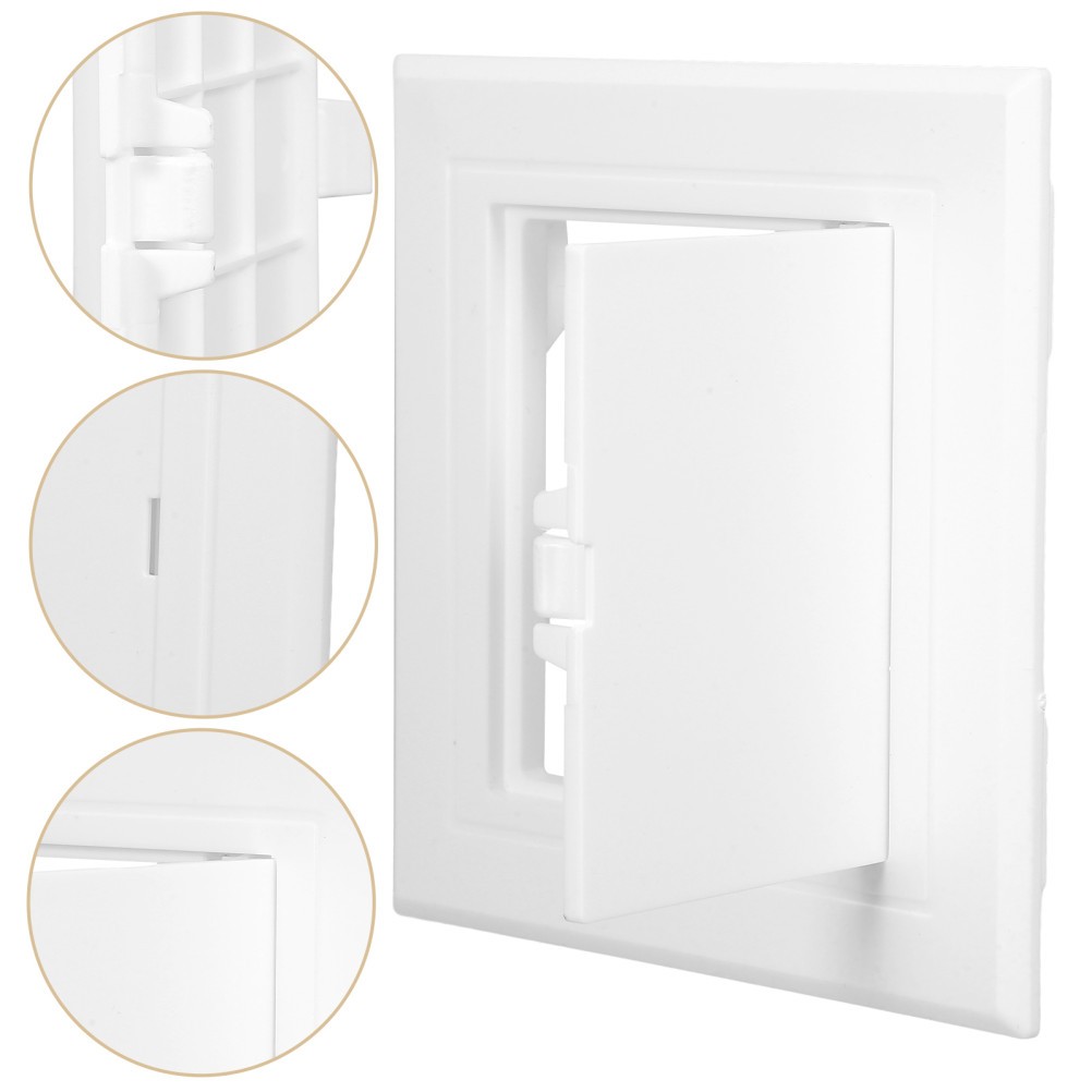 Reusable PVC Pipe Access Panel White Wall Cover Bathroom Plumbing Plastic