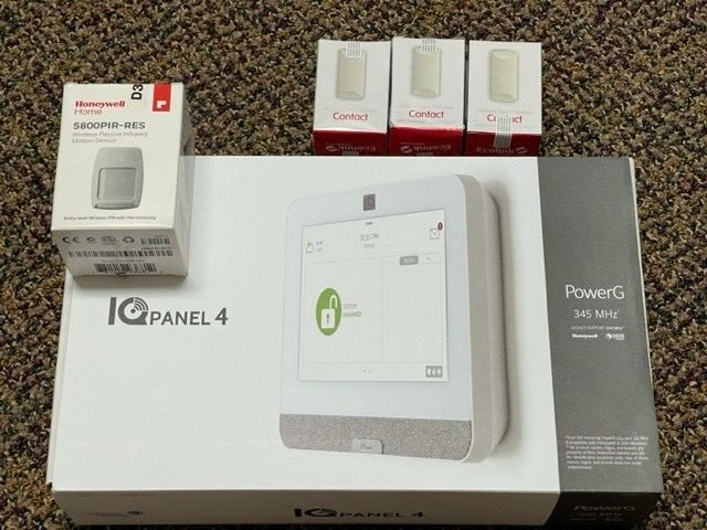 Qolsys IQ-4  PowerG, 7" Verizon  IQP4003 3 DOOR KIT+ 6 MONTHS ALARM MONITORING