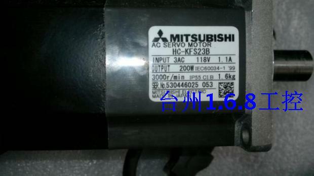 1PC  USED  Mitsubishi  Motor HC-KFS23B