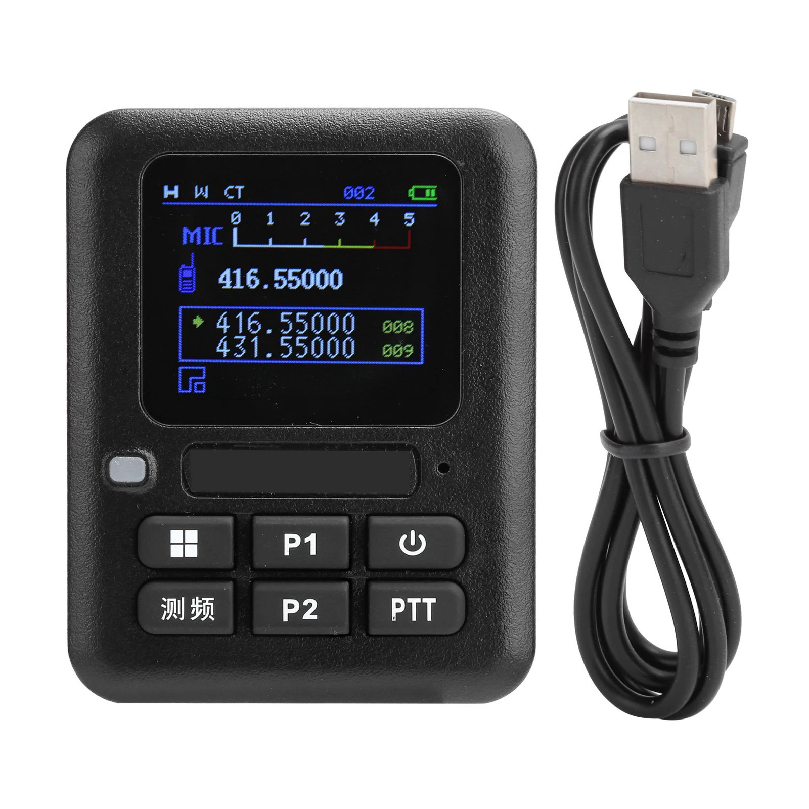 Portable Walkie Talkie Frequency Counter Meter with Display Screen Decoder