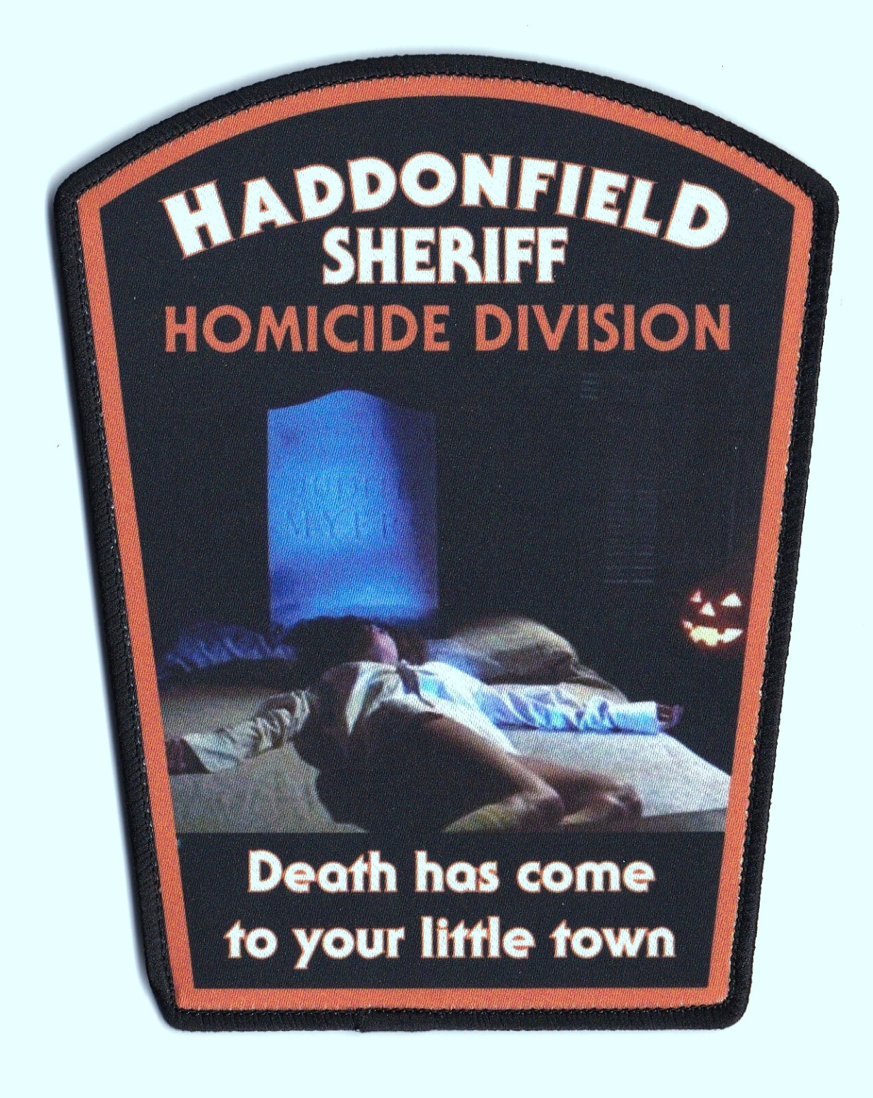 NEW STYLE HADDONFIELD SHERIFF HOMICIDE  IL  ILLINOIS  HALLOWEEN  MICHAEL MYERS