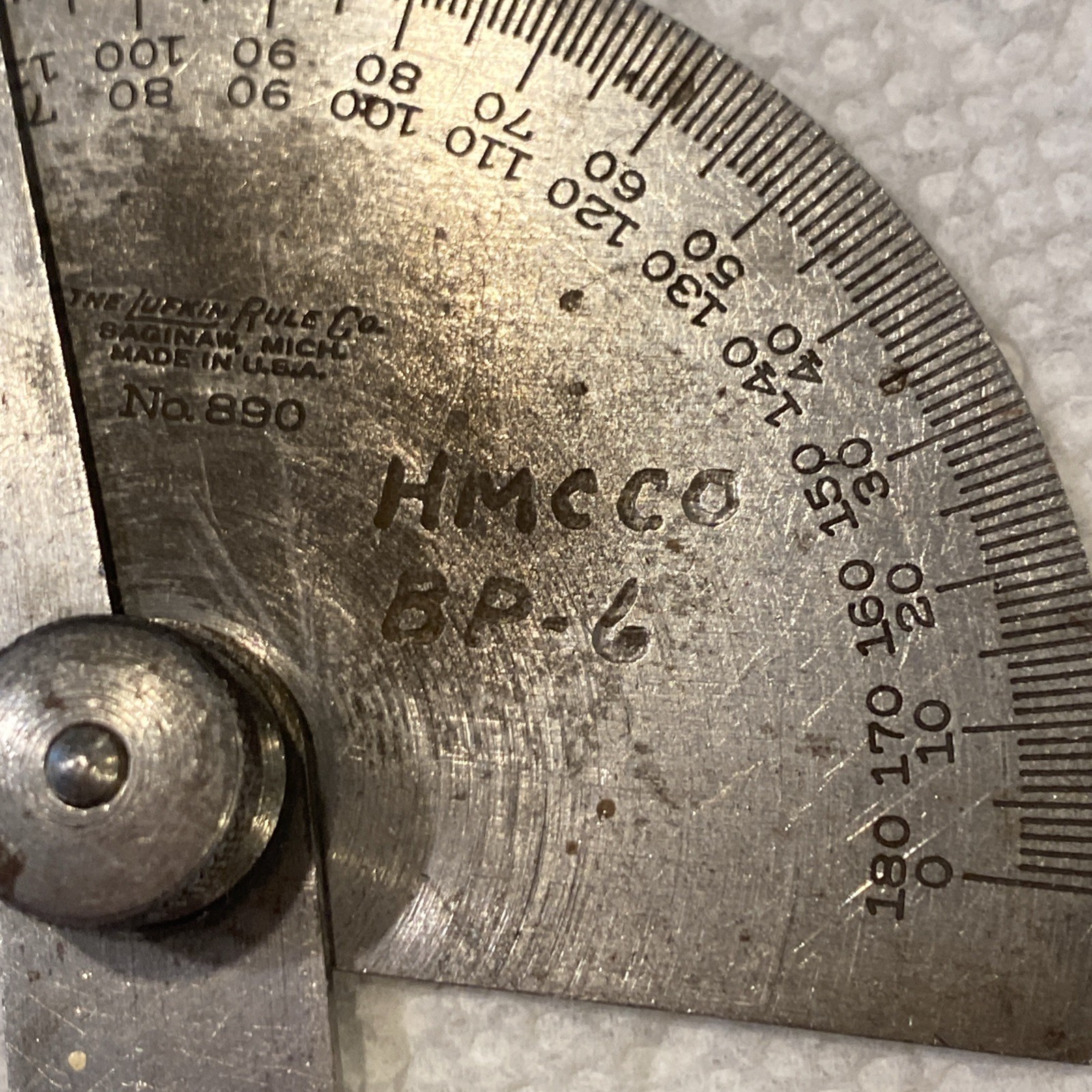 Lufkin 890 Machinist 180 Degree Protractor Tools