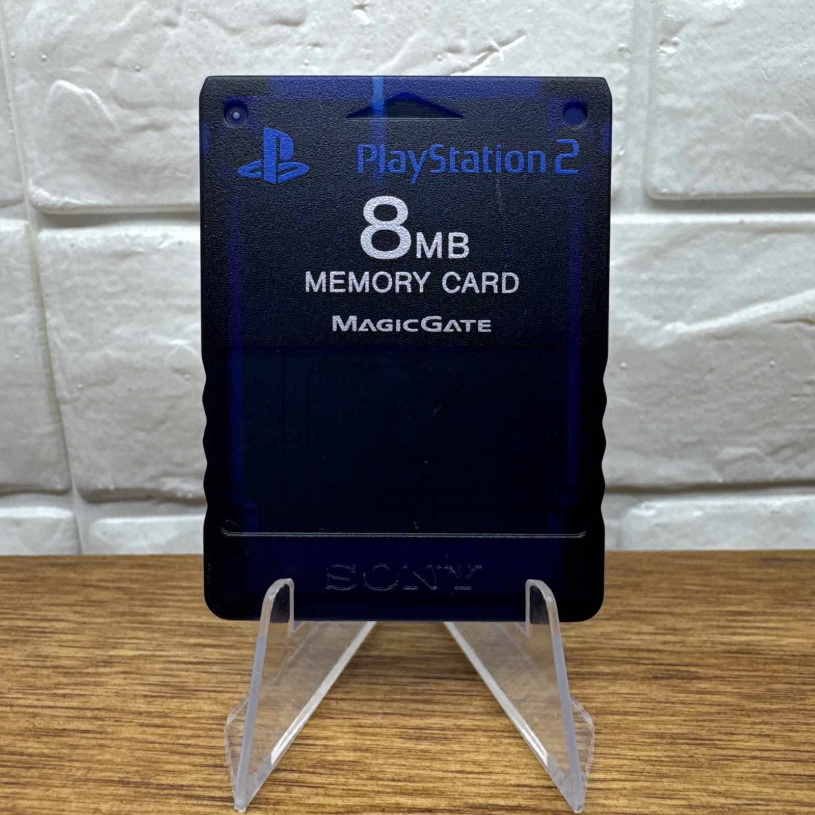 Sony PS2 Memory Card 8MB MagicGate SCPH-10020 Midnight Blue OEM Tested OEM