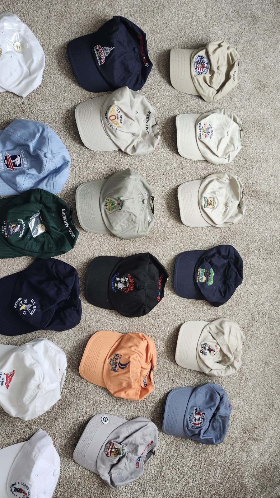 USGA Hats 2005- 2024 ( 20 Hats)
