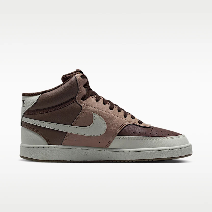 Nike Court Vision Mid Shoes Mens Baroque Light Bone DN3577 200