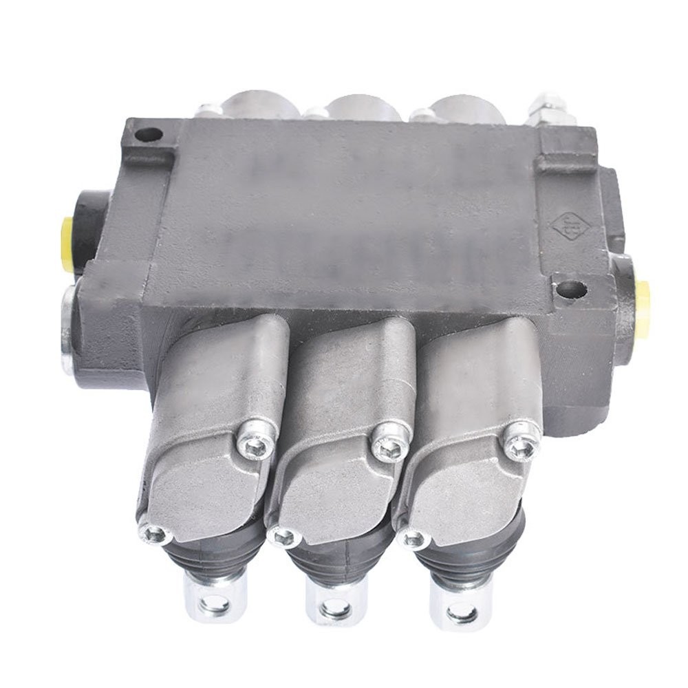 Hydraulic Directional Control 3 Spool Valve 11GPM Double Acting Adjustable US