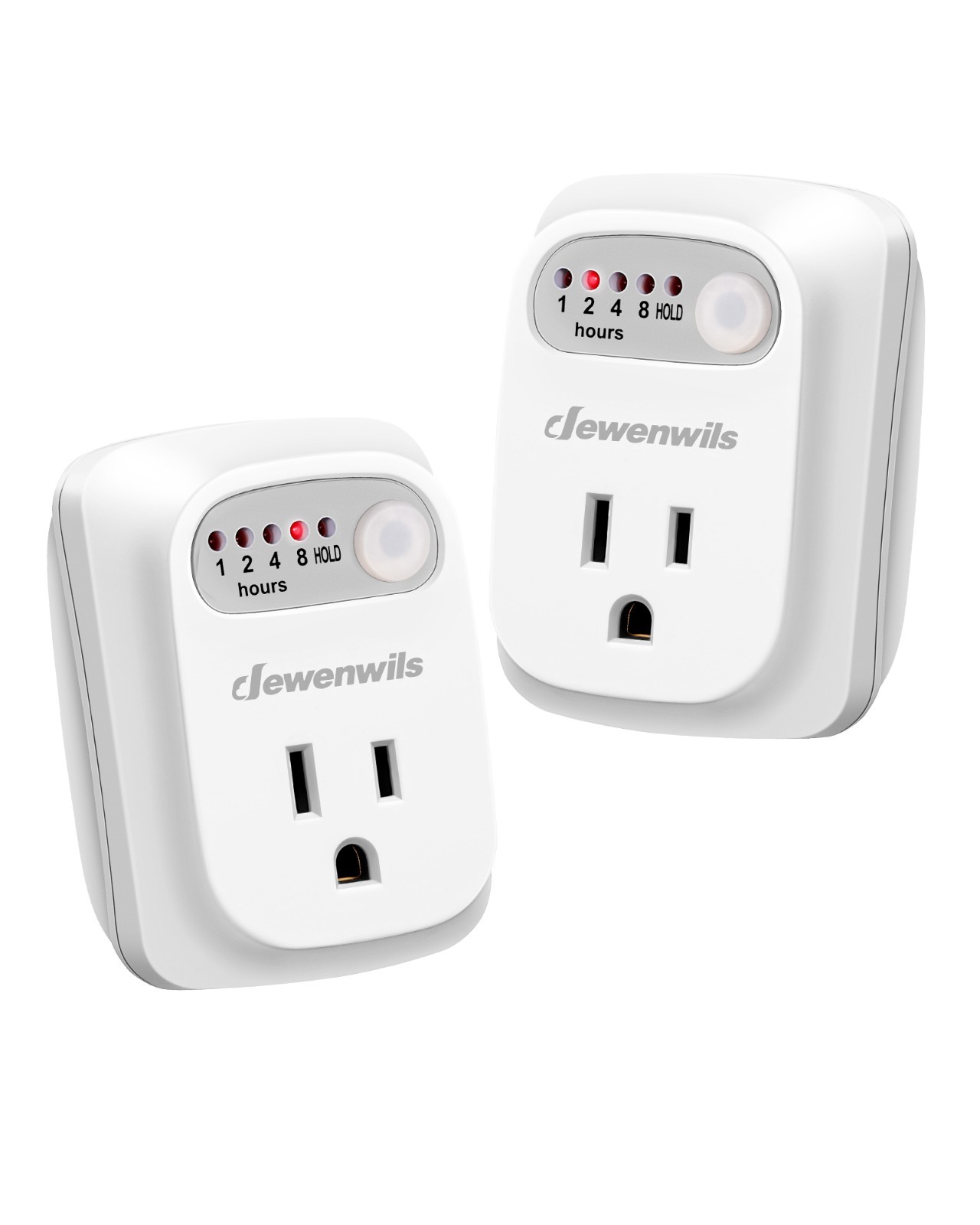DEWENWILS 2-Pack Countdown Timer Outlet Auto Shut Off Safety 15A 1000W UL
