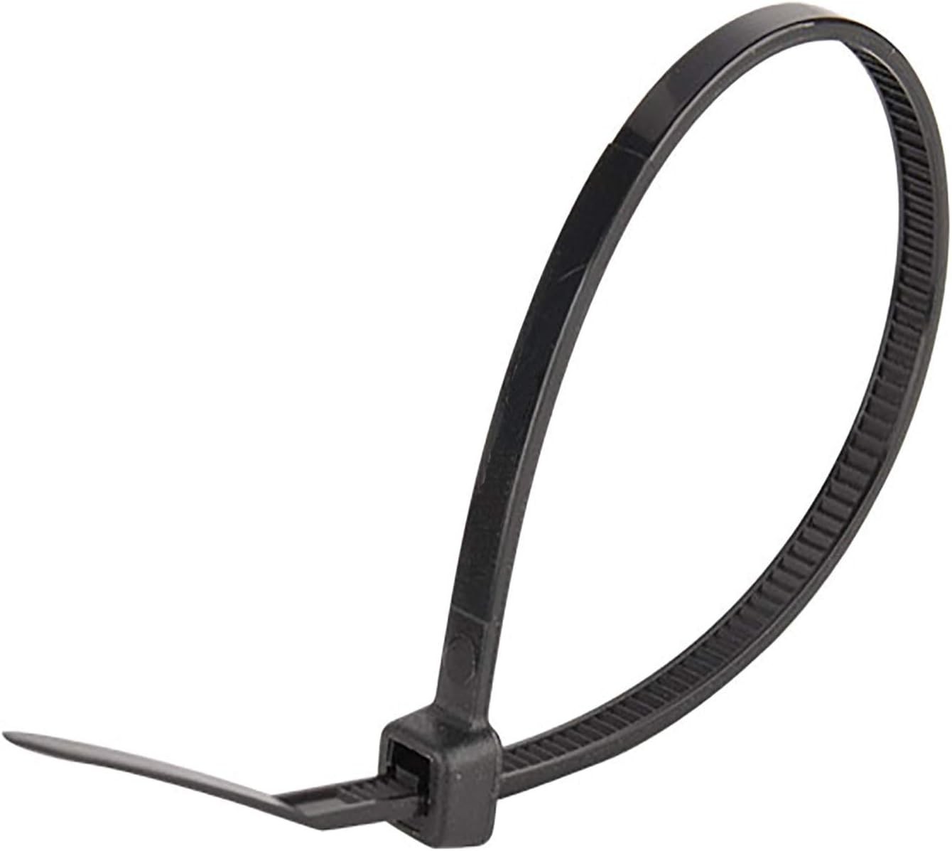 Black Zip Ties 6 Inch 40 Lbs UV resistant Cable Ties 100 Pack | Self-locking,...