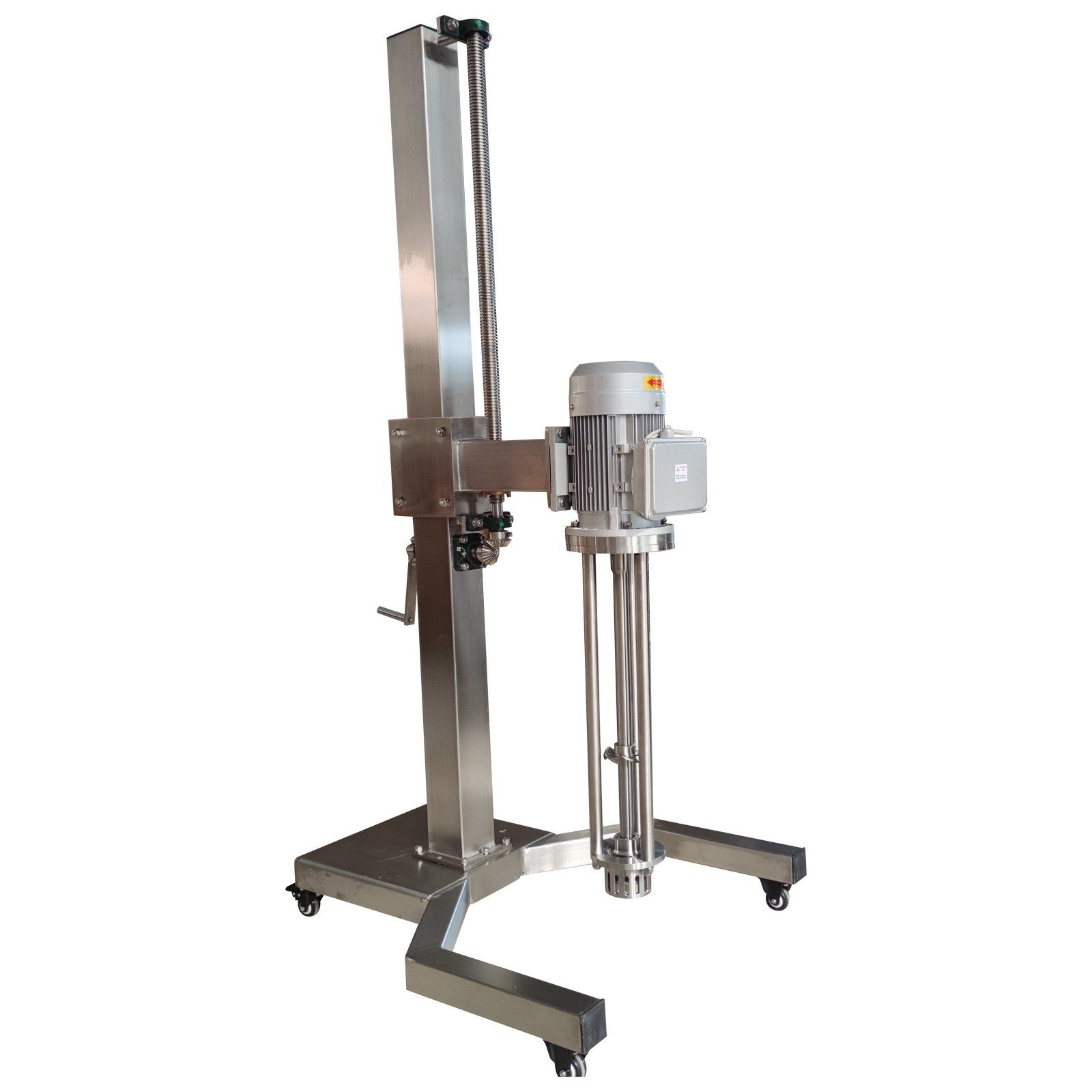 Manual Lifting Bracket Support Frame for High Shear Emulsifier Stainless Steel