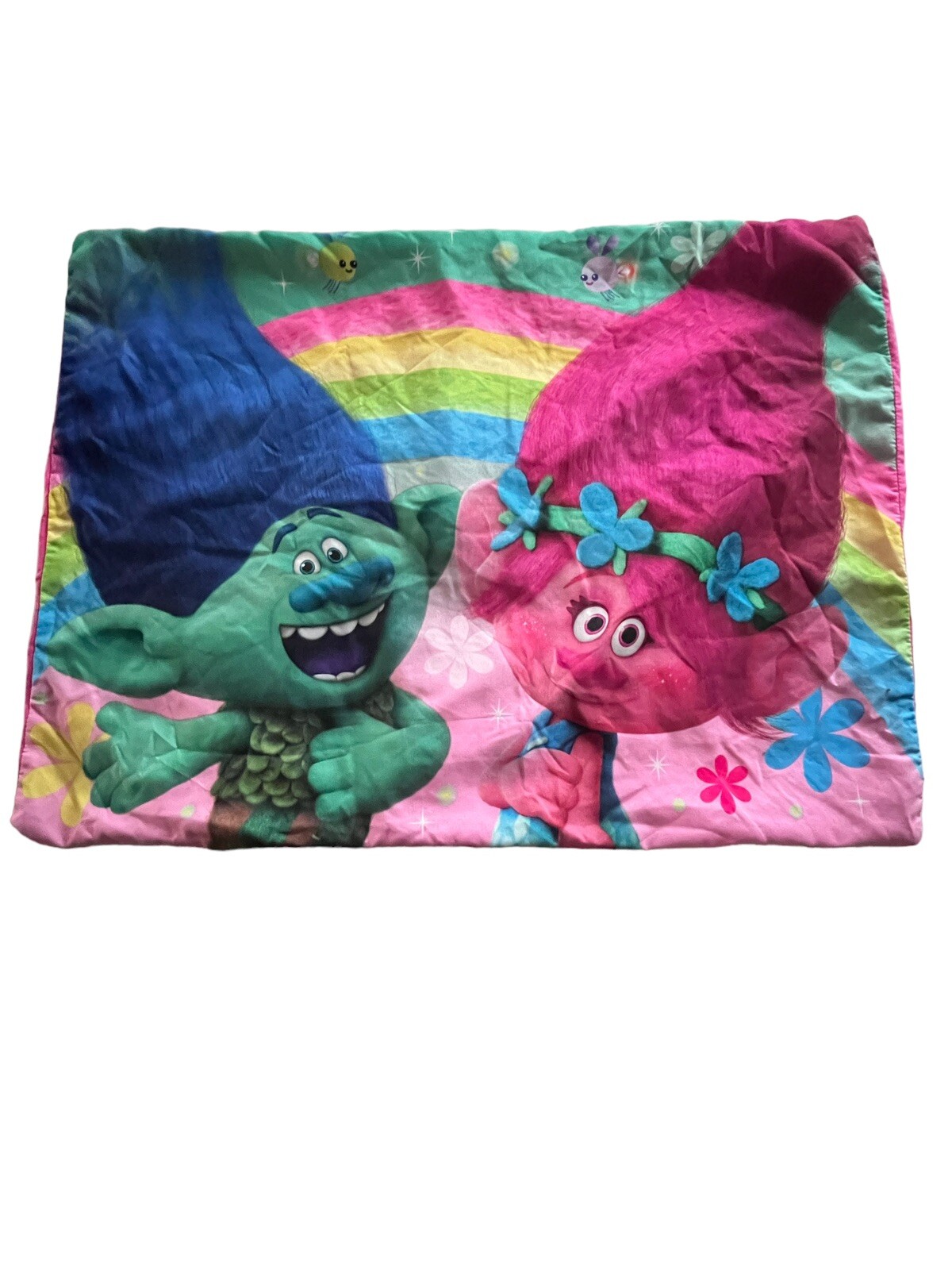 2 TROLLS By Dreamworks pillowcases. Bright fun