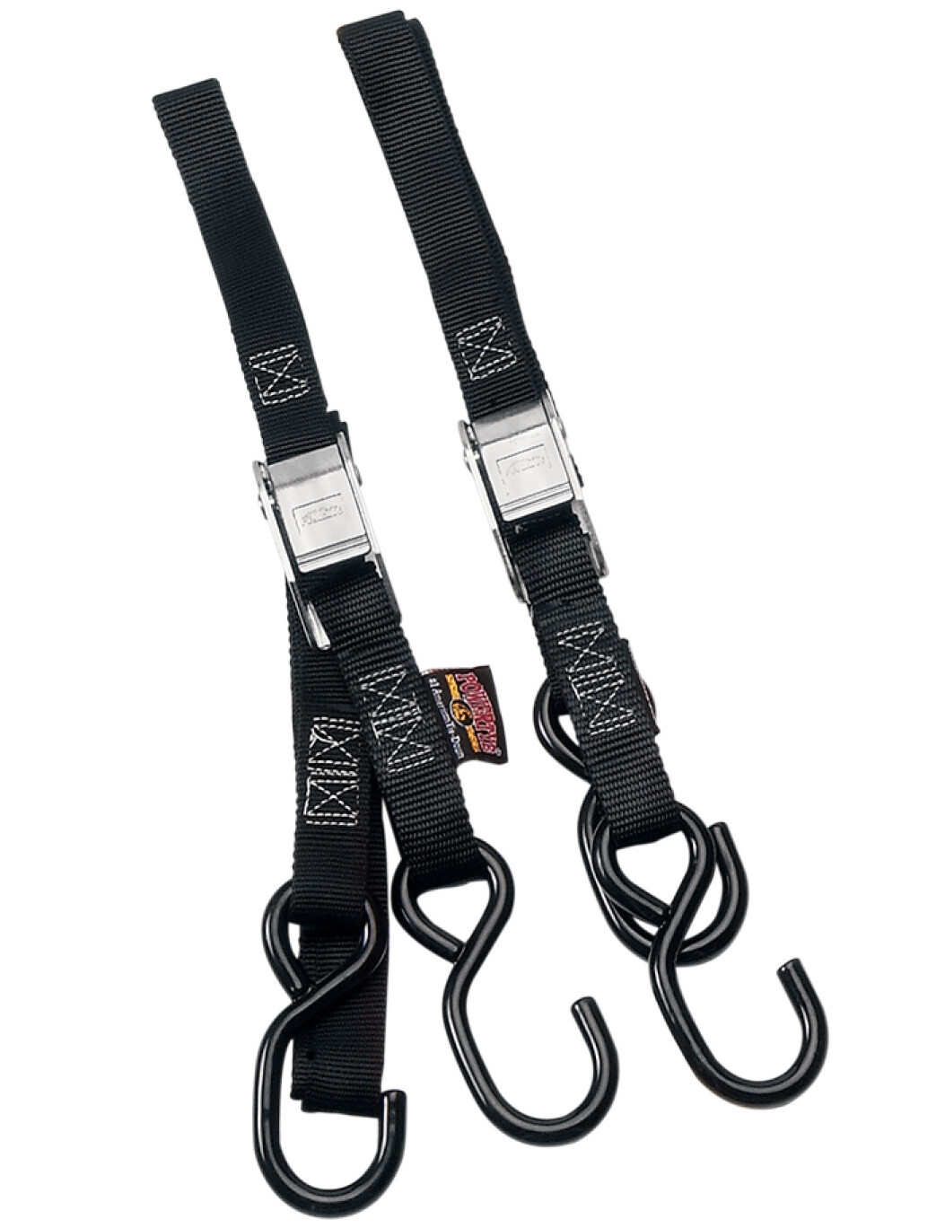 Powertye 1" Standard Cam Buckle Black Tie Downs (22262)