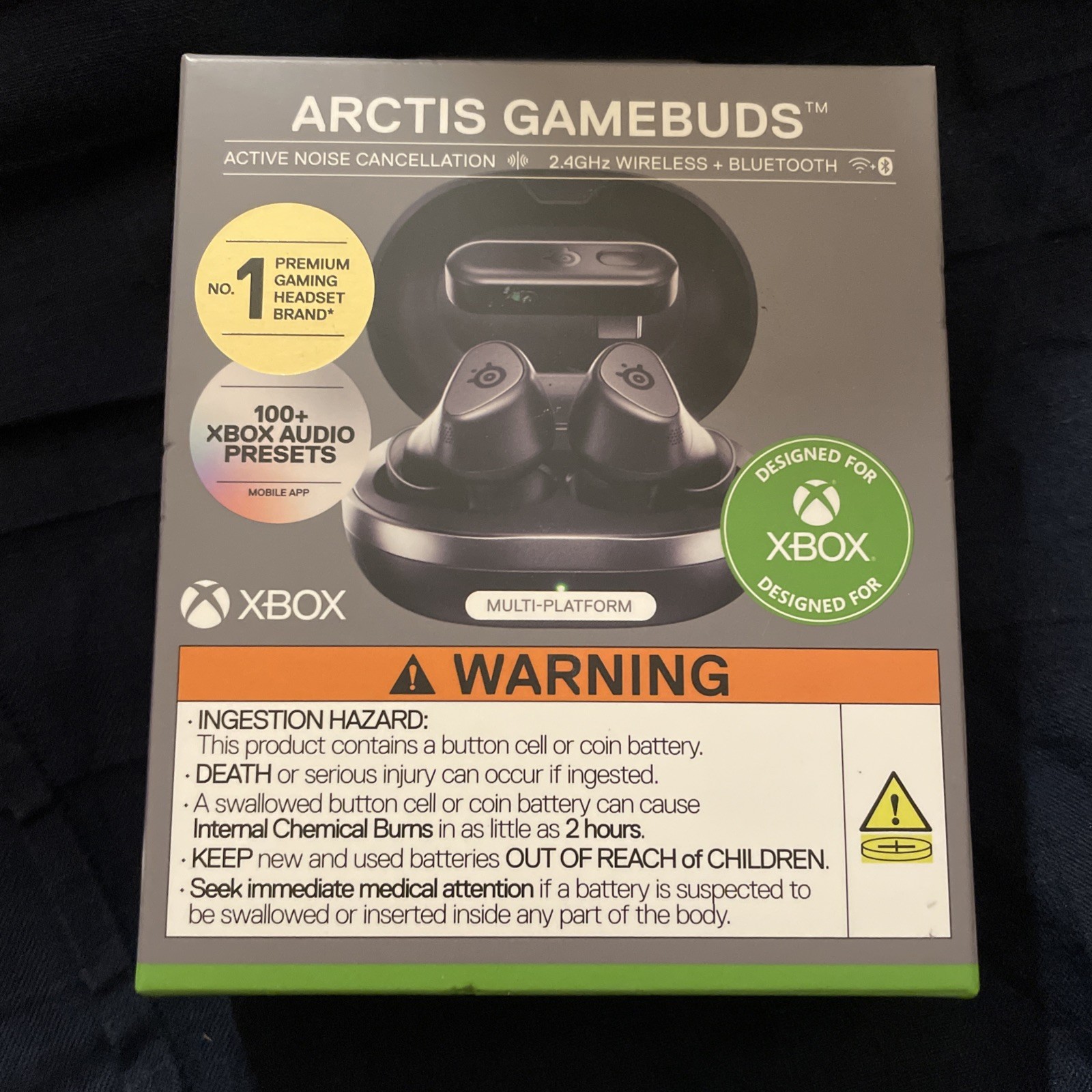 SteelSeries Arctis GameBuds for Xbox/PC/PS5/Switch/Mobile — Quick-Switch,New