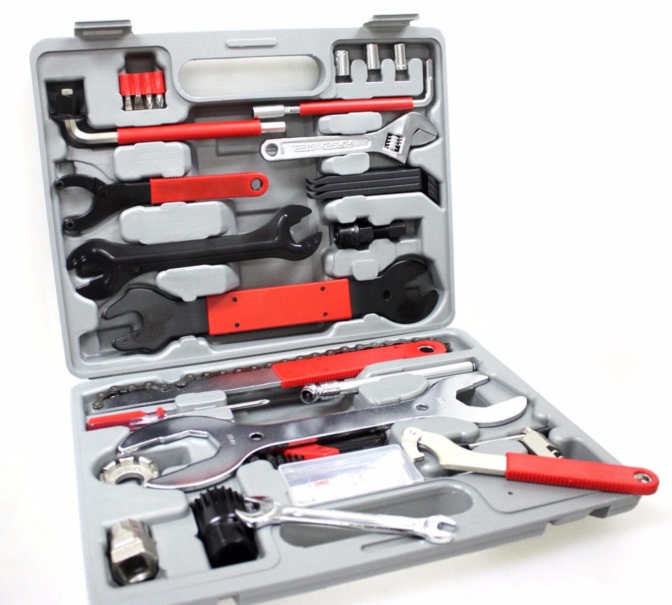 44PC MULTI-FUNCTION BICYCLE BMX BIKES REPAIR TOOL KIT SET HOME MECHANIC TOOLS