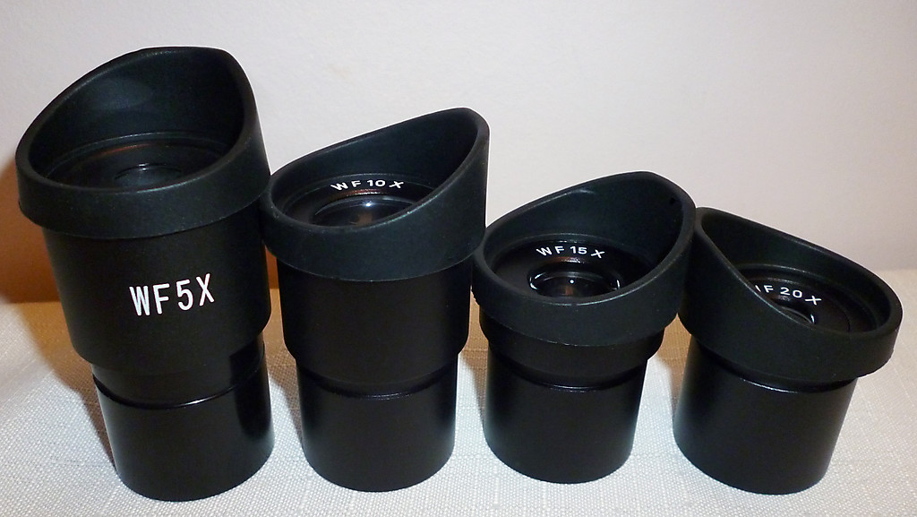 One Pair of WF5x,WF10x,WF15x orWF20x Eyepieces for Stereo Microscope, BN