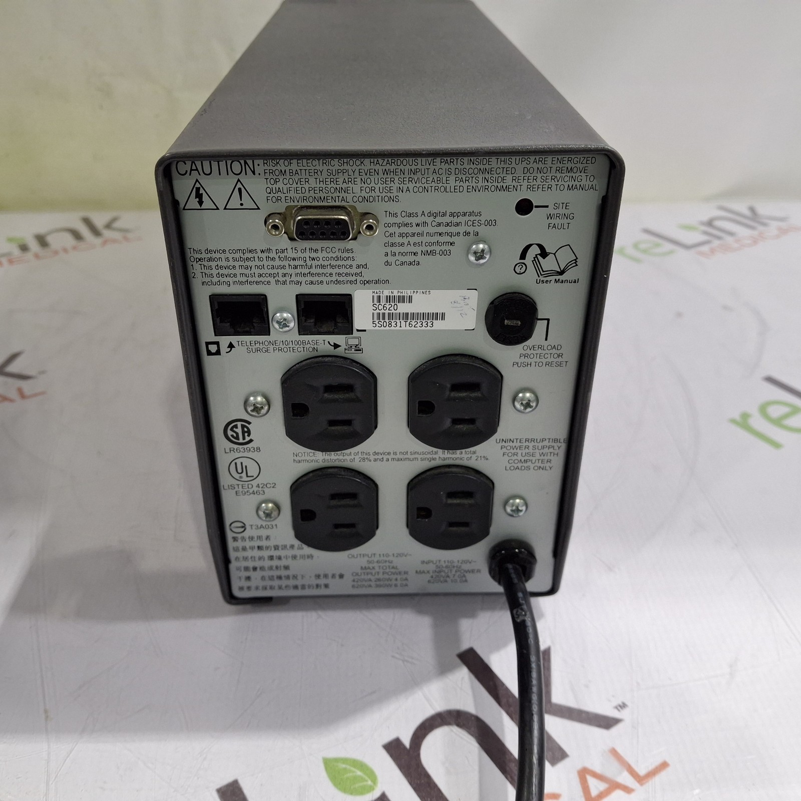 APC Smart-UPS SC 620 Uninterruptable Power Supply