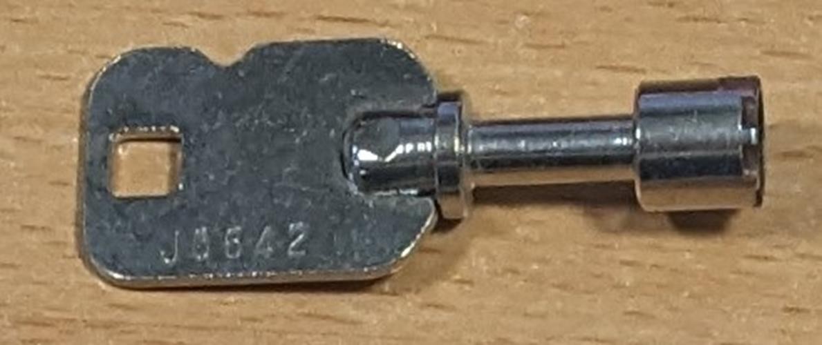 GREENWALD MONEY BOX REPLACEMENT KEY (SAME AS GW 8-166-1) CODED J0642