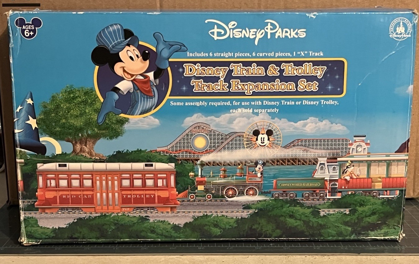 DISNEY PARKS RAILROAD TRAIN & TROLLEY EXPANSION TRACK SET - 13 PCS (COMPLETE)