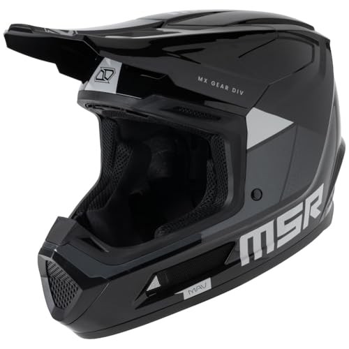 MSR™ Mav Sensor Dirt Bike Motocross Helmet w/ MIPS Medium Black/Grey