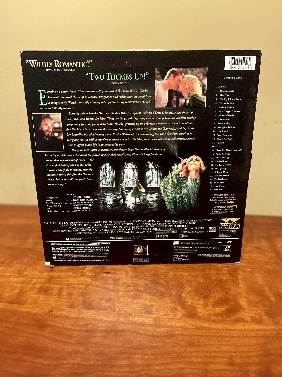 GREAT EXPECTATION - Widescreen Laserdisc LD - Later release! --BOGO--