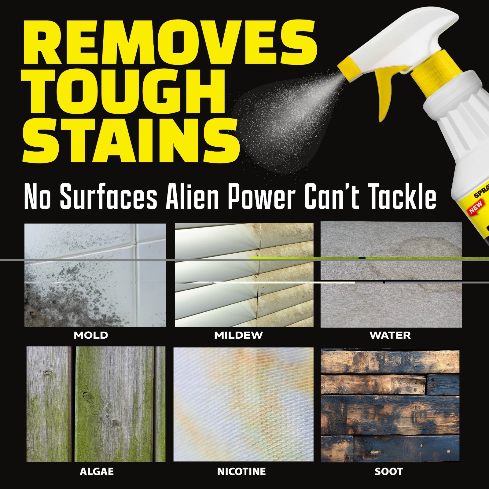 Alien Power Super Concentrated Multi-Purpose Stain Remover Set Mold Mildew Water