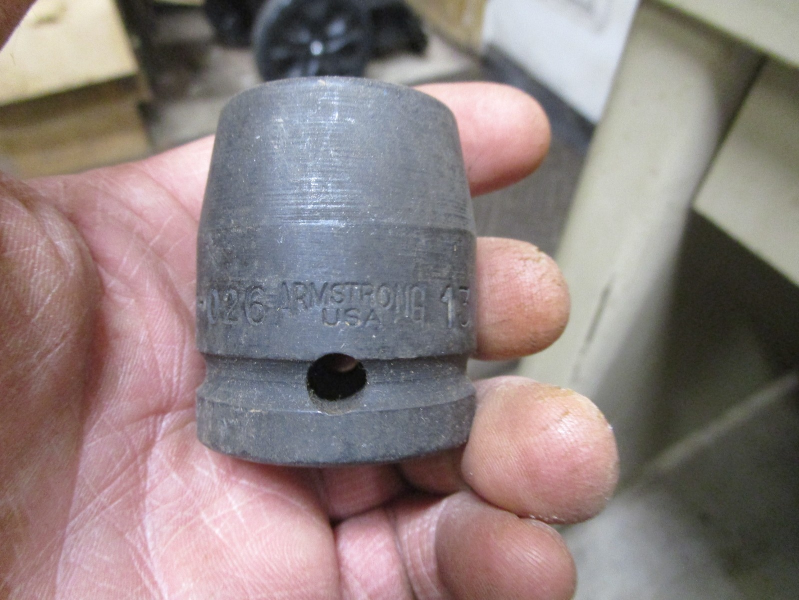 NOS Armstrong 21-026  13/16"  3/4" Drive 6 Point Shallow Impact Socket USA