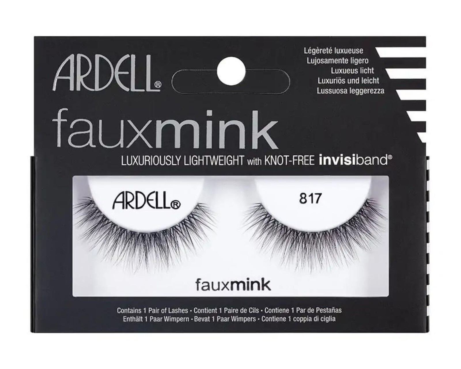 NEW!! ARDELL Fine and Fancy Lash Fibers False Eyelashes 1 Pair - Faux Mink 817