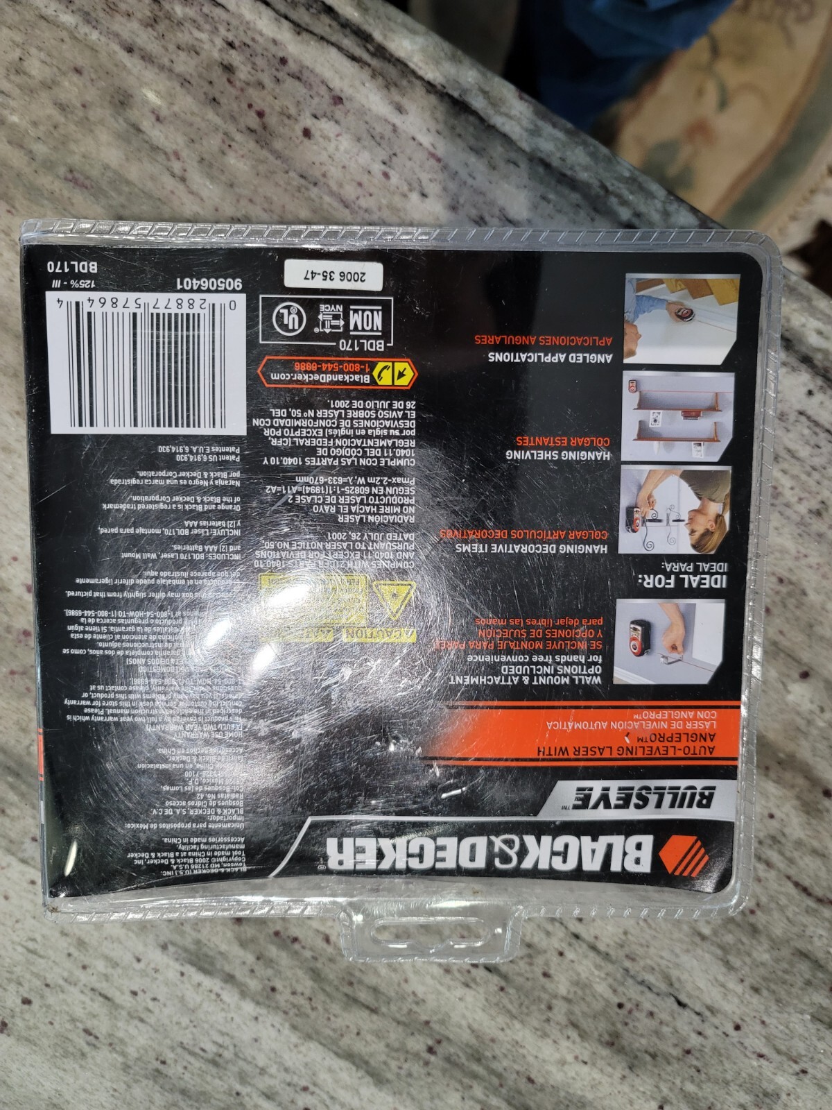 Black and Decker BDL 170 BullsEye Auto-Leveling Laser With AnglePro