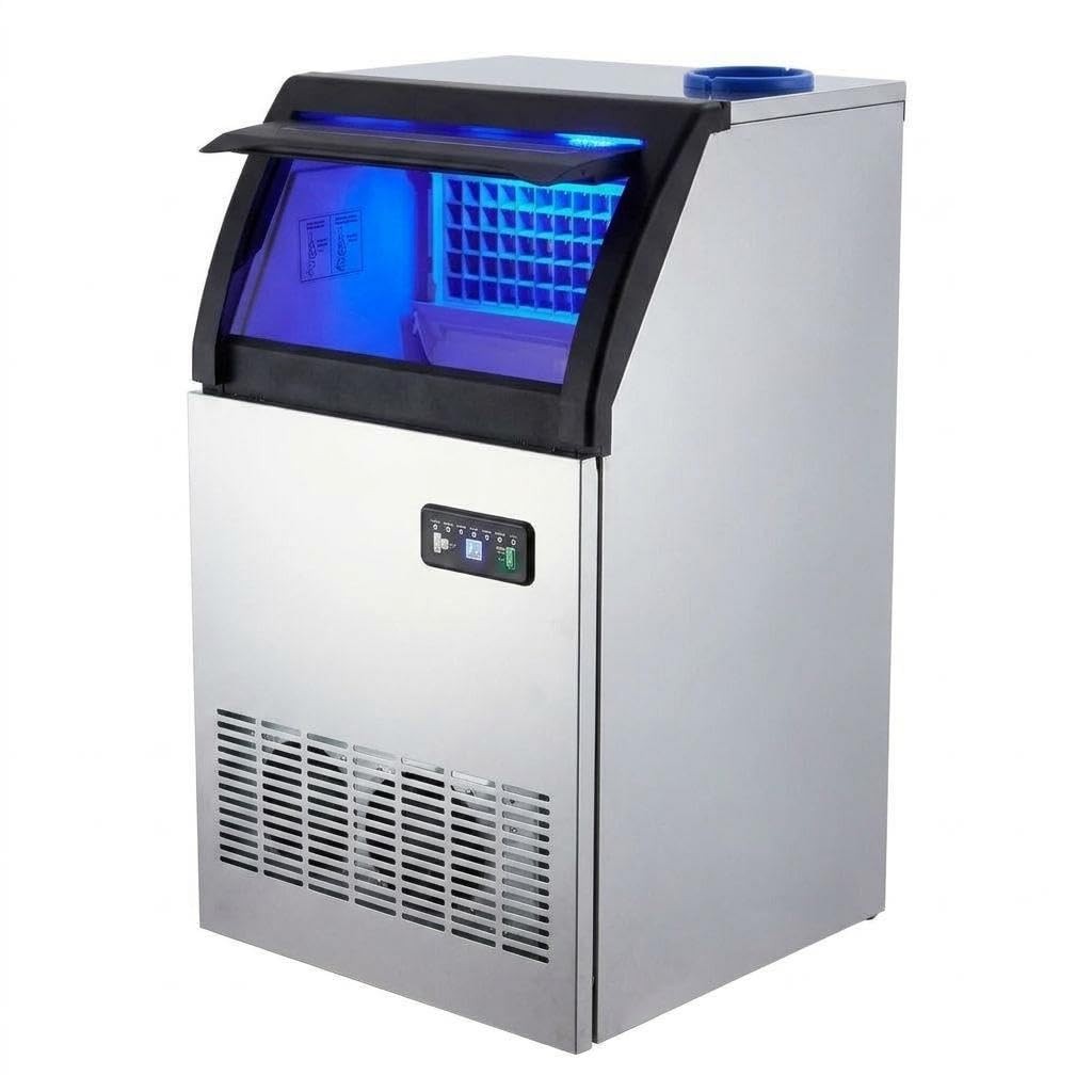 155 lbs/24h Commercial Ice Maker Ice Machine 36 lbs Storage Bar Restaurant