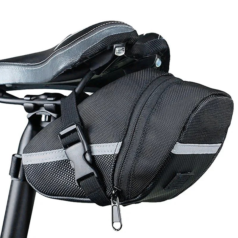 Bike Saddle Bag Waterproof Nylon Seat Rear Tool Pouch MTB Cycling Accessory