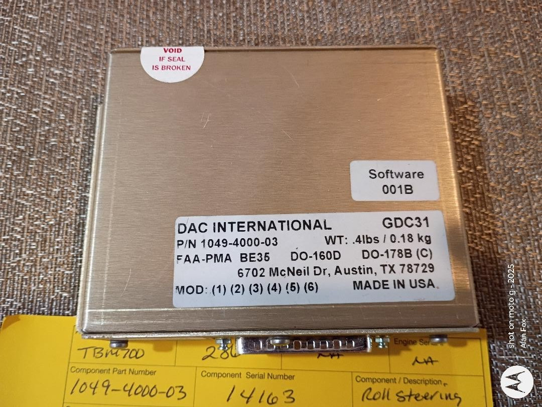 DAC International GDC31 GPS Roll Converter - SW 001B     YELLOW TAGGED