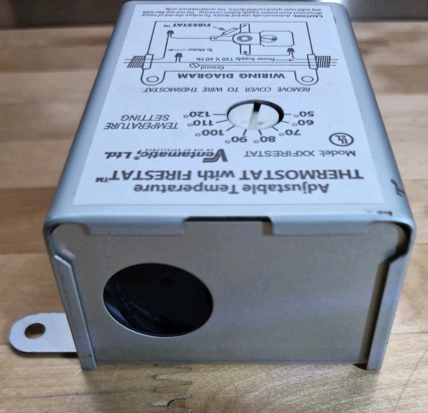Xxfirestat 10amp Adjustable Programmable Thermostat For Power Attic Ventilator