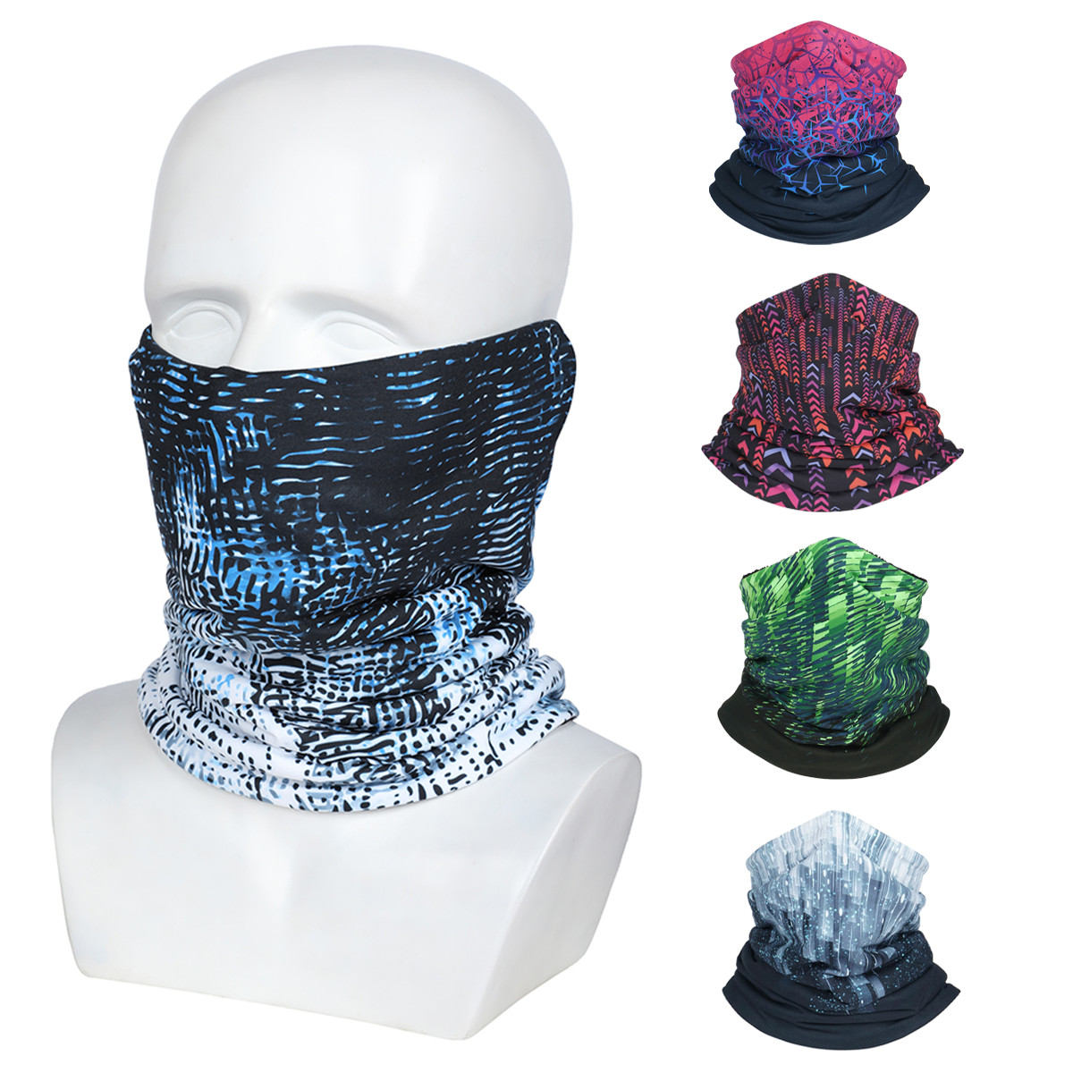 Soft Breathable Winter Neck Warmer Scarf Ski Masks For Hiking Motorcycle Running