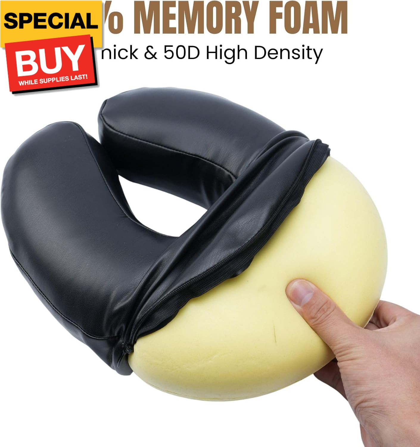 Massage Face Cradle with Cushion Massage Table Headrest, Fit Most Massage Table,