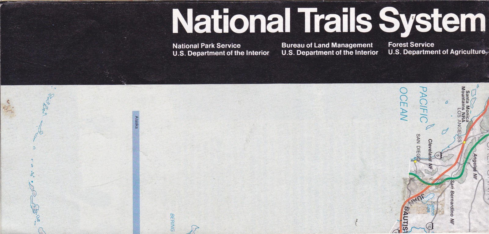 1993 National Trail System Map and Guide Brochure