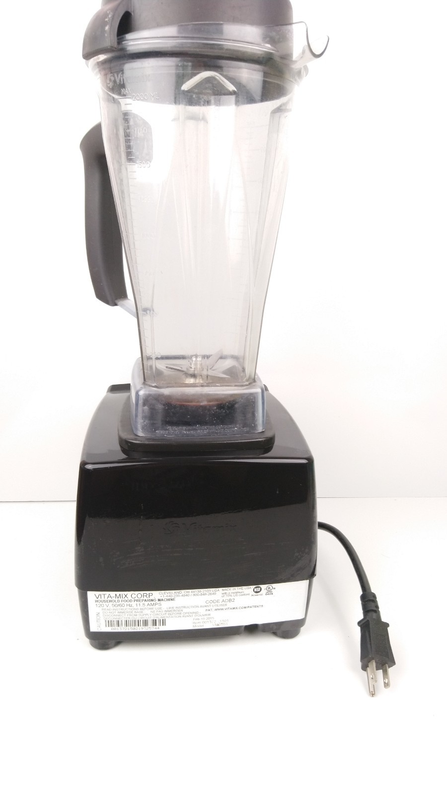 Vitamix 5200 Black 64oz Blender Variable Speed WORKS!