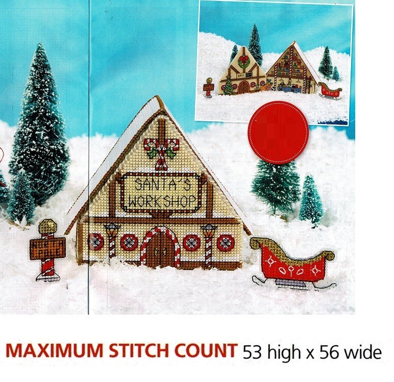 3D NORTH-POLE  CROSS STITCH PATTERN ONLY    EQ - PQW