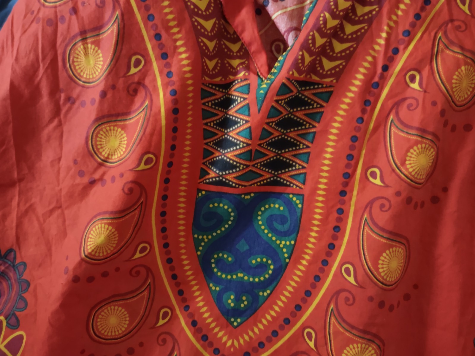 XL Spirit Plus Brand Cott Traditional Dashiki African w/"3-Tape" Shirt, Unisex