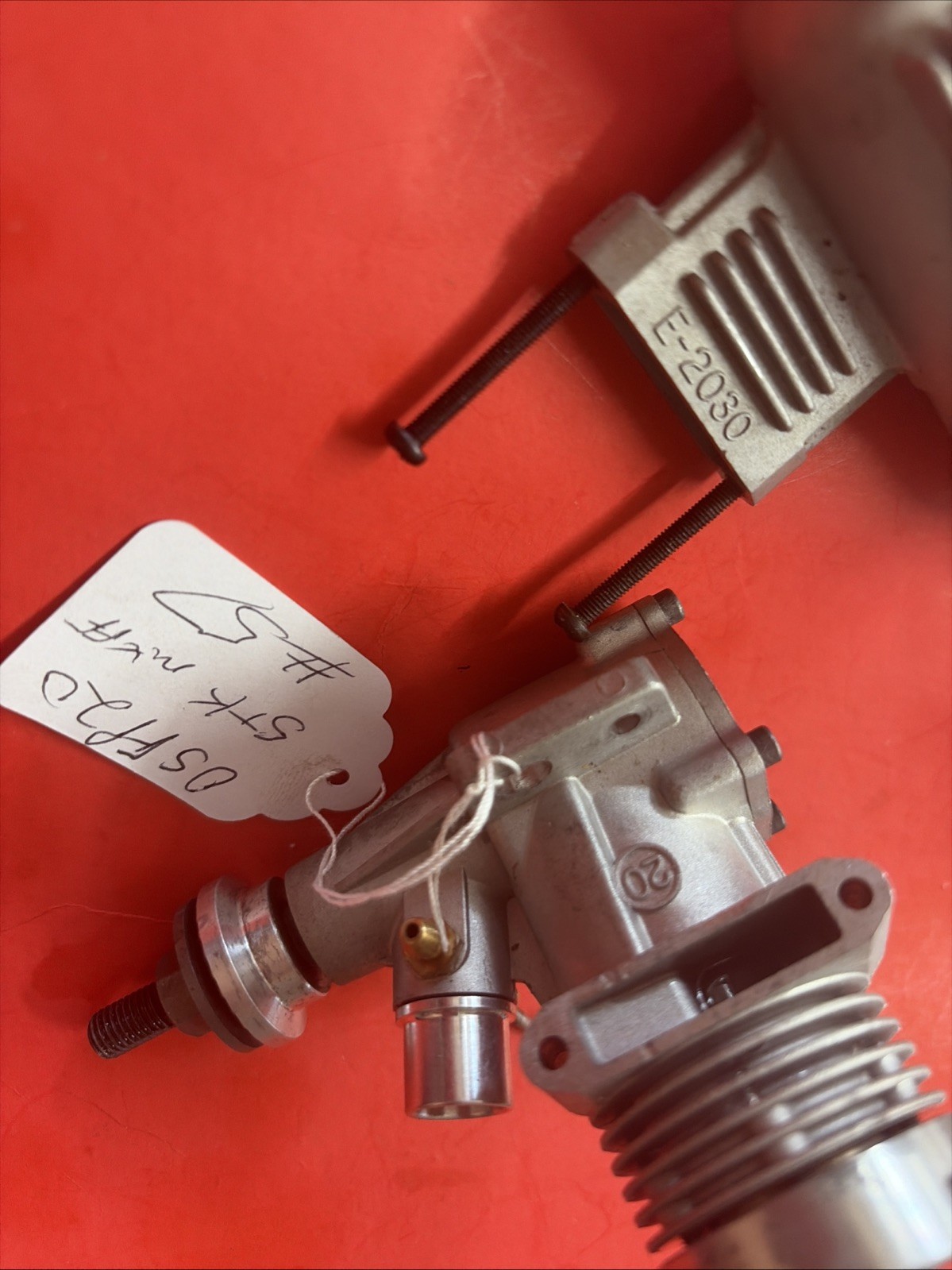 OS 20 FP C/L ENGINE WITH STOCK MUFFLER NICE #57