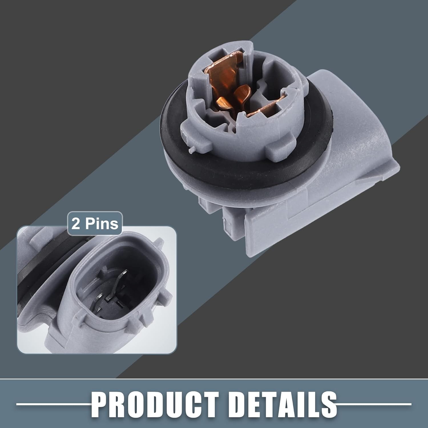 Car Rear Bumper License Plate Light Bulb Socket Conne Item Package Quantity: 2