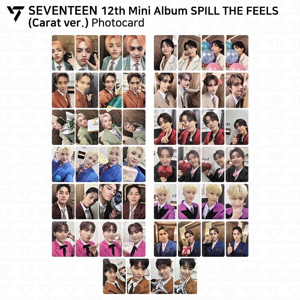 SEVENTEEN 12th Mini Album SPILL THE FEELS Carat Ver Official Photocard KPOP