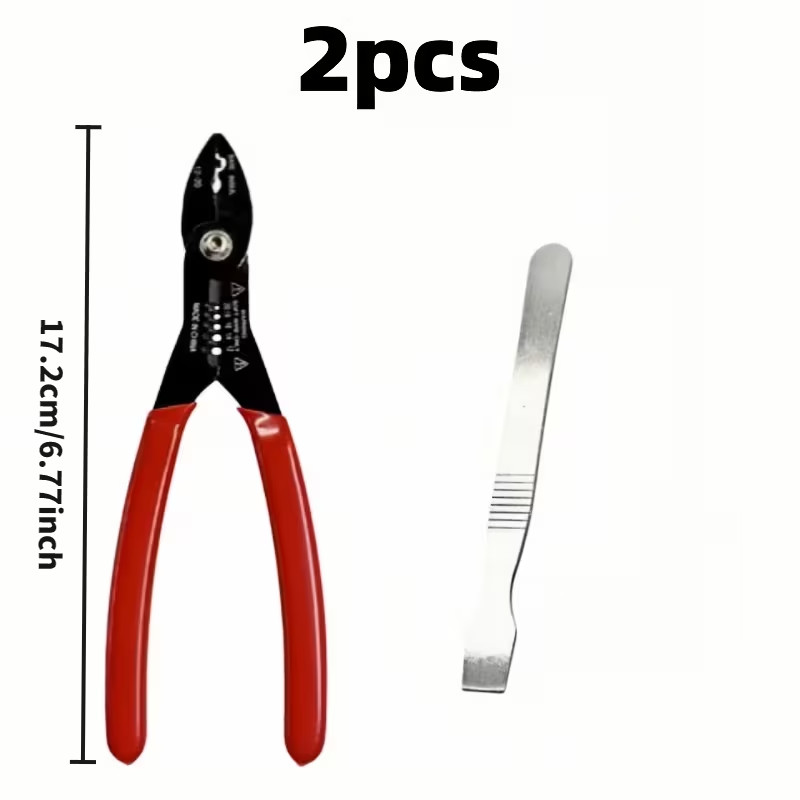6.9" Multi-Function Wire Stripper Cutter Crimping Pliers 12-20 AWG Electrical To