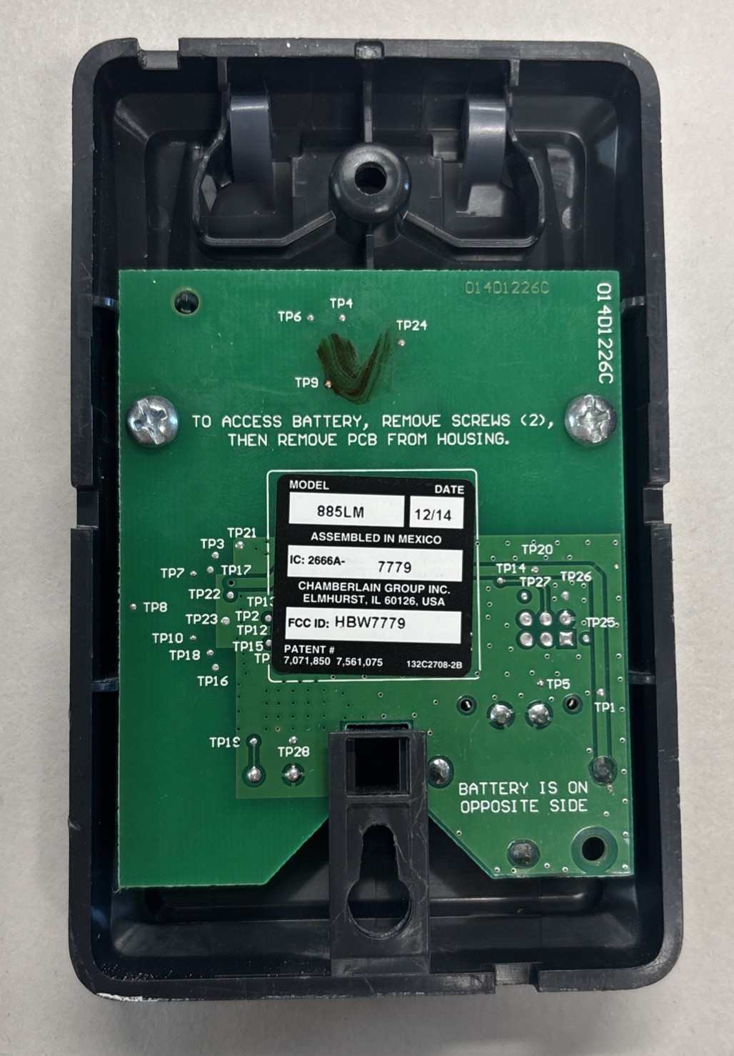 LiftMaster 885LM Wireless Control Panel OEM