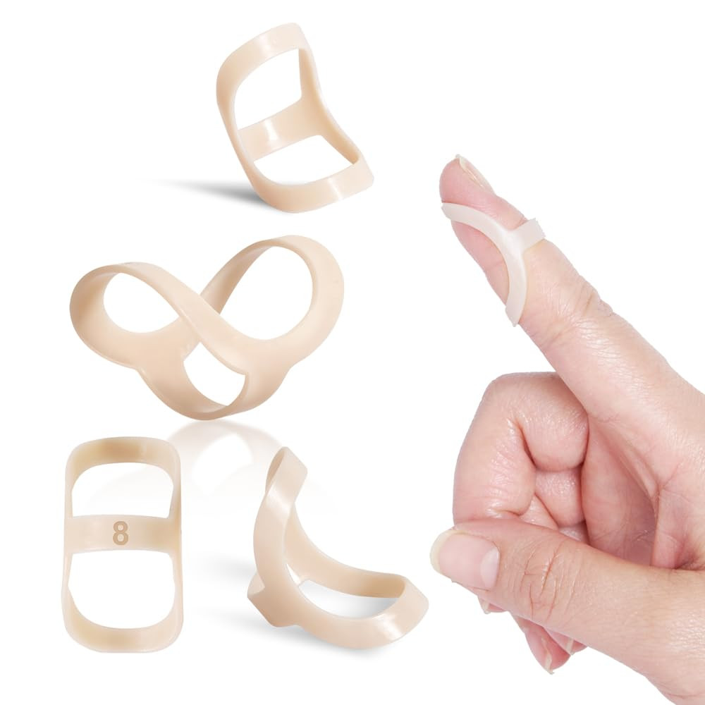 Oval Finger Splint 8 Pcs, Finger Splints for Arthritis, Mallet Finger, Trigger F