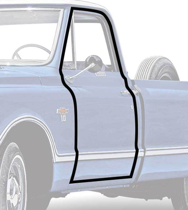 OER Door Frame Weatherstripping Set For 1967-1972 Chevrolet and GMC Pickup Truck
