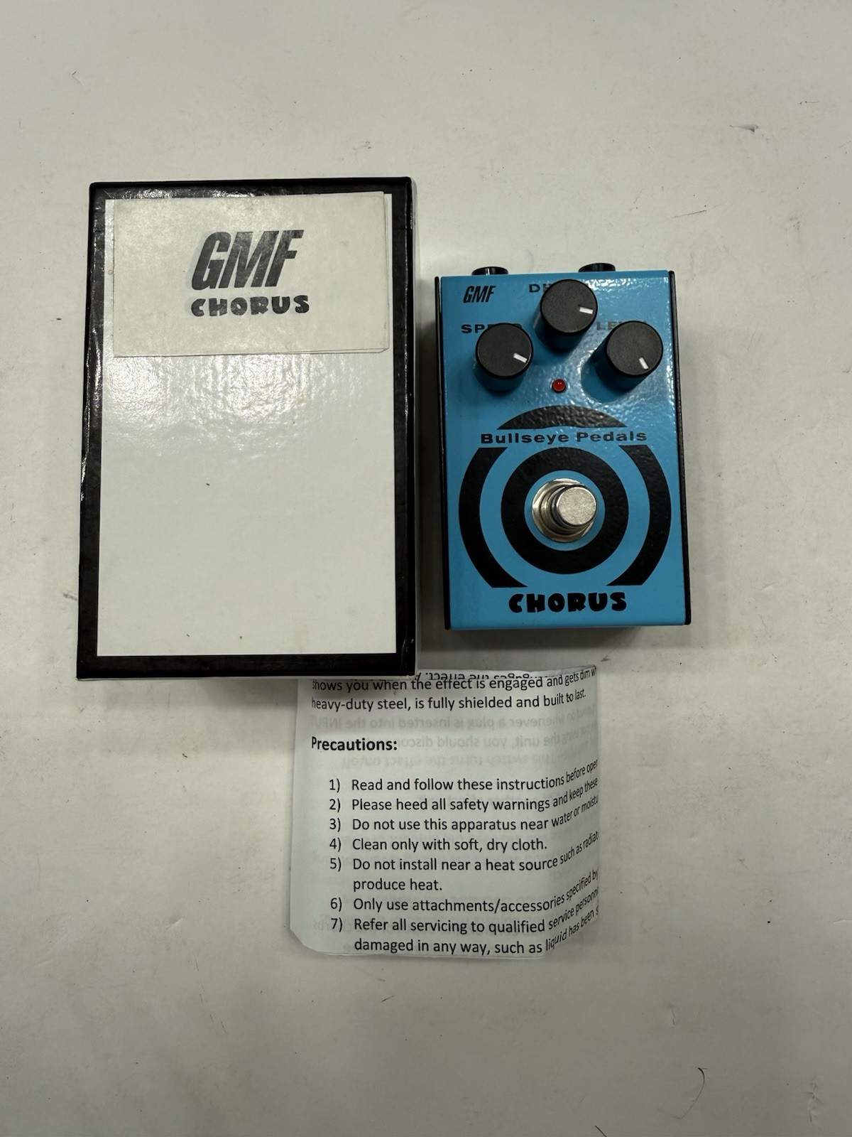 GMF Bullseye Pedals CH-1 Chorus Analog Guitar Effect Pedal + Original Box