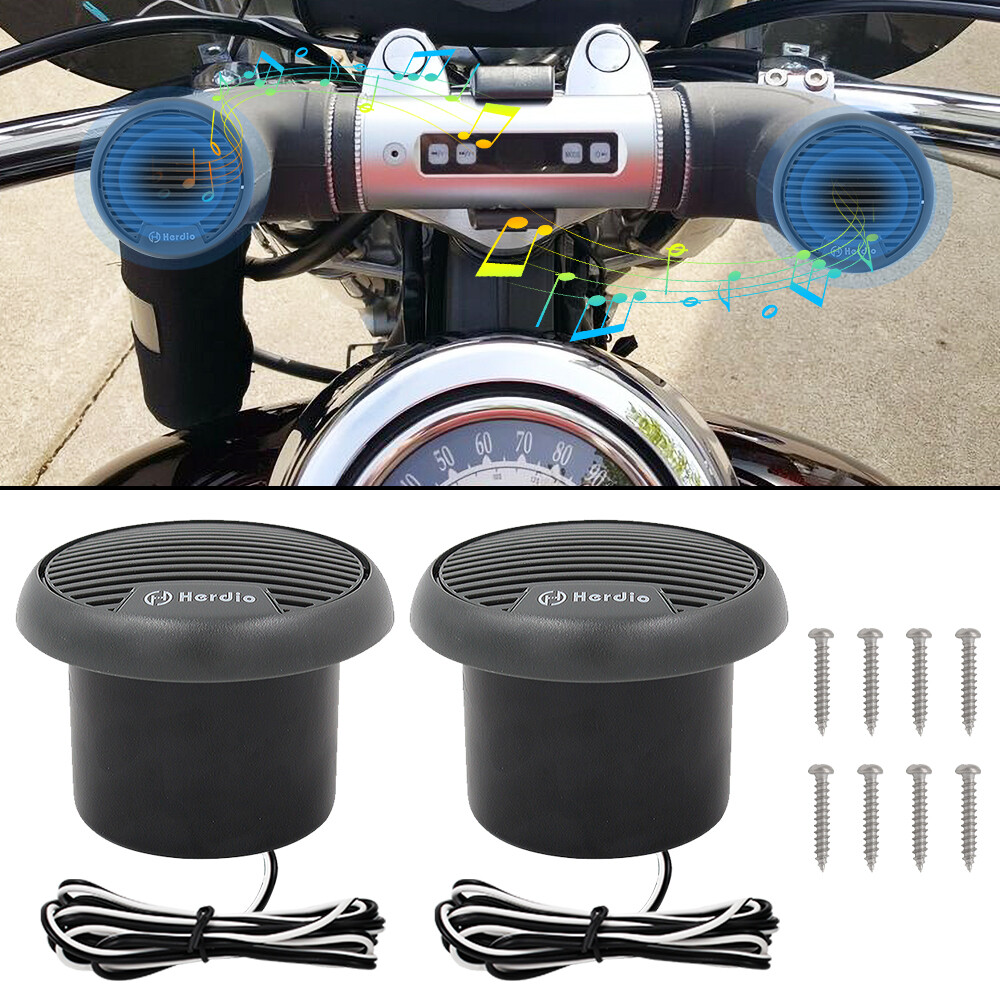 Herdio 2 Pack 3" Marine Coaxial Speakers 140W Waterproof for Boat UTV Motorcycle
