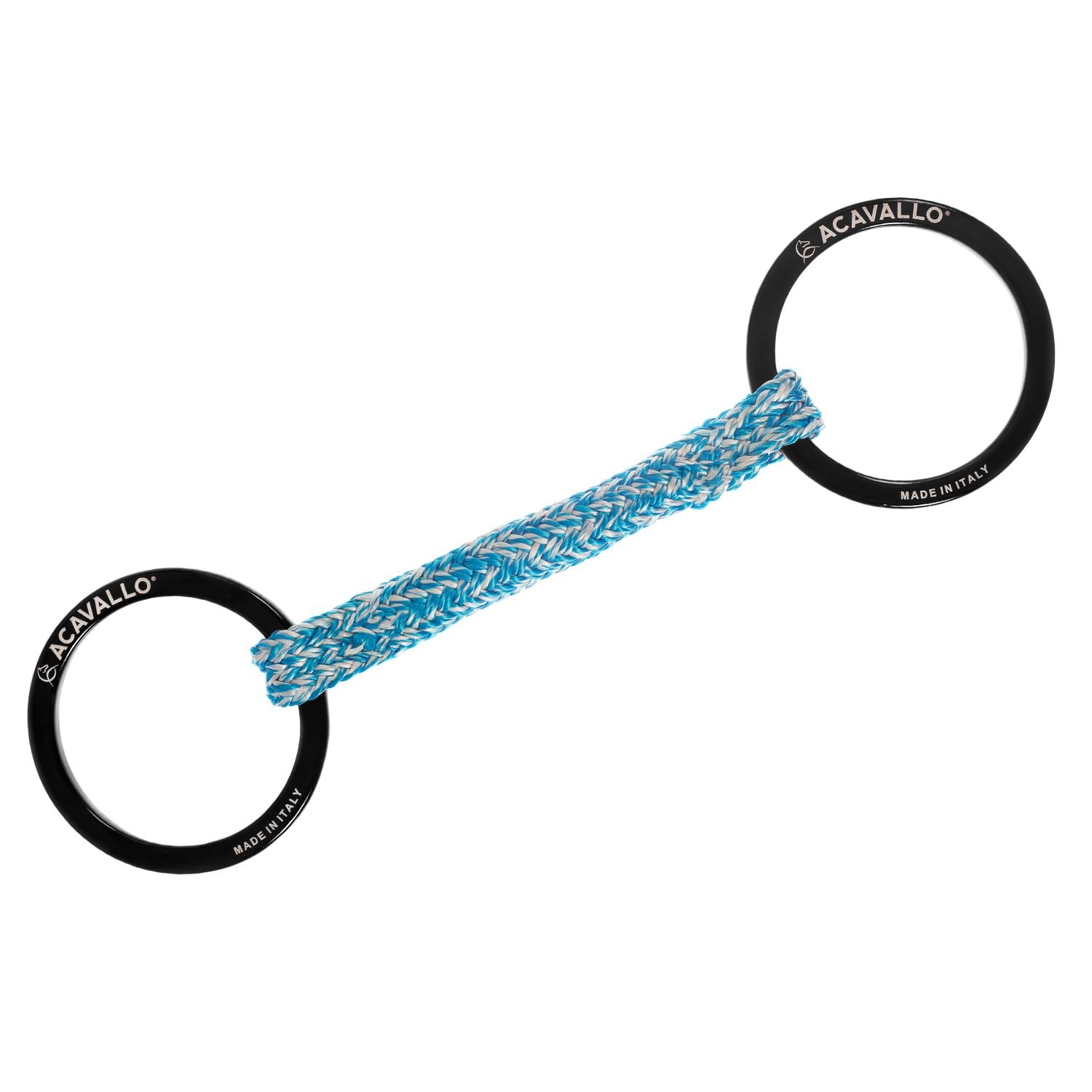 Acavallo Jumpe Alupro Snaffle Bit, 5.3-Inch, Black