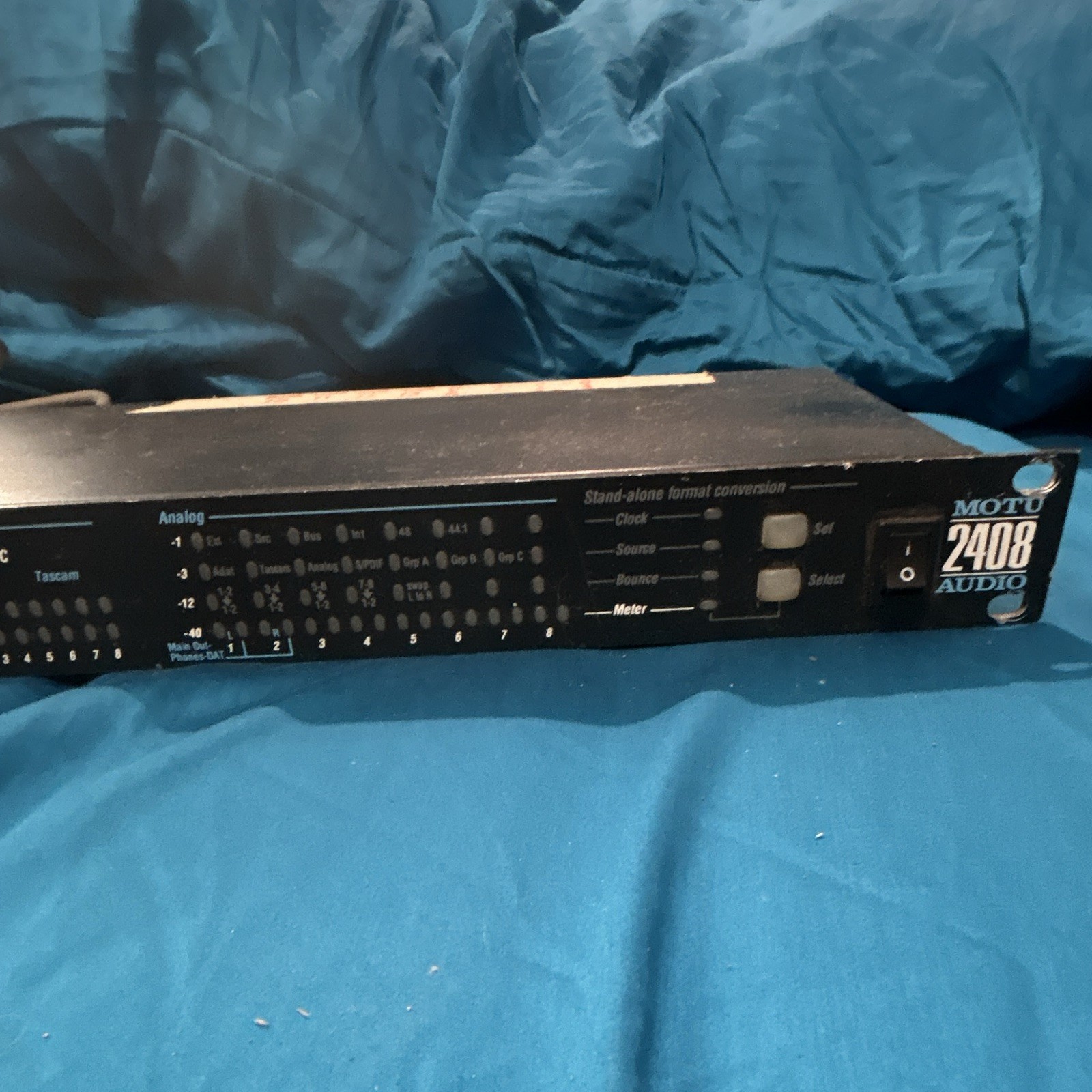 MOTU 2408 Rackmount Audio Interface ADAT S/PDIF 1/4" TRS Format Convert