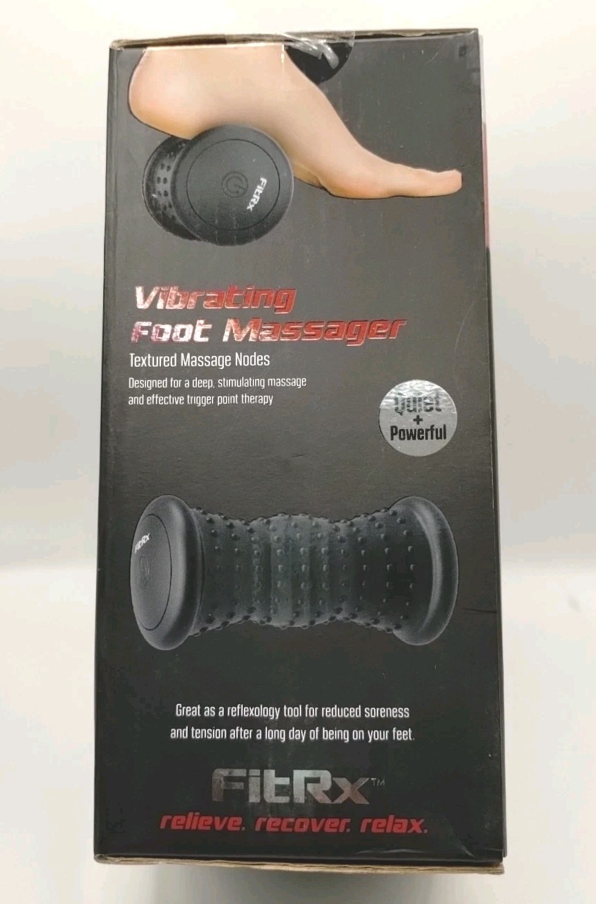 FitRx Vibrating Foot Massager Compact Lightweight, Deep Tissue Simulation.