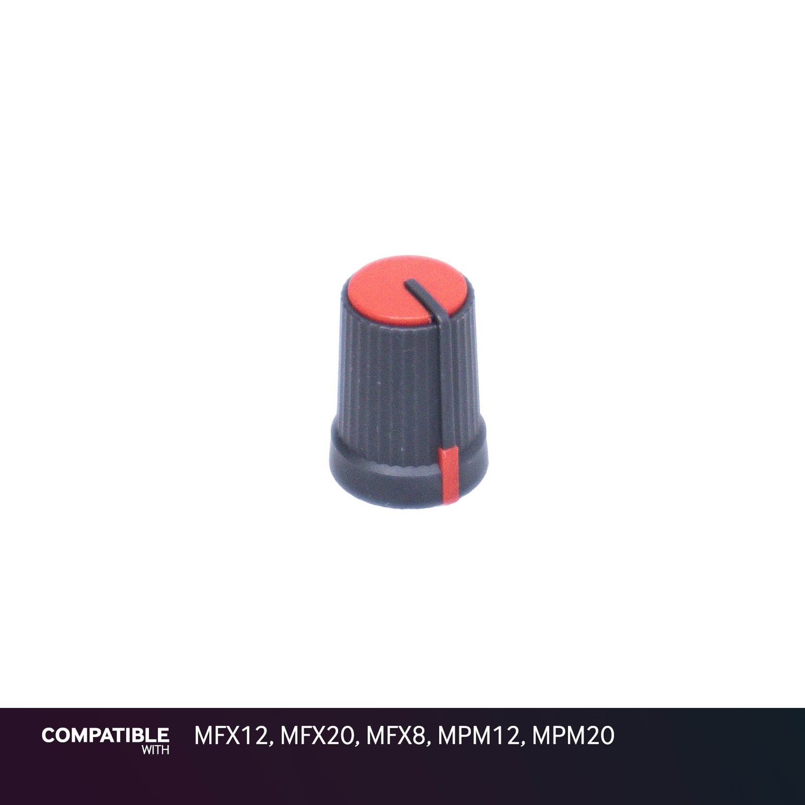 Soundcraft Red Gain Knob for MFX12, MFX20, MFX8, MPM12, MPM20